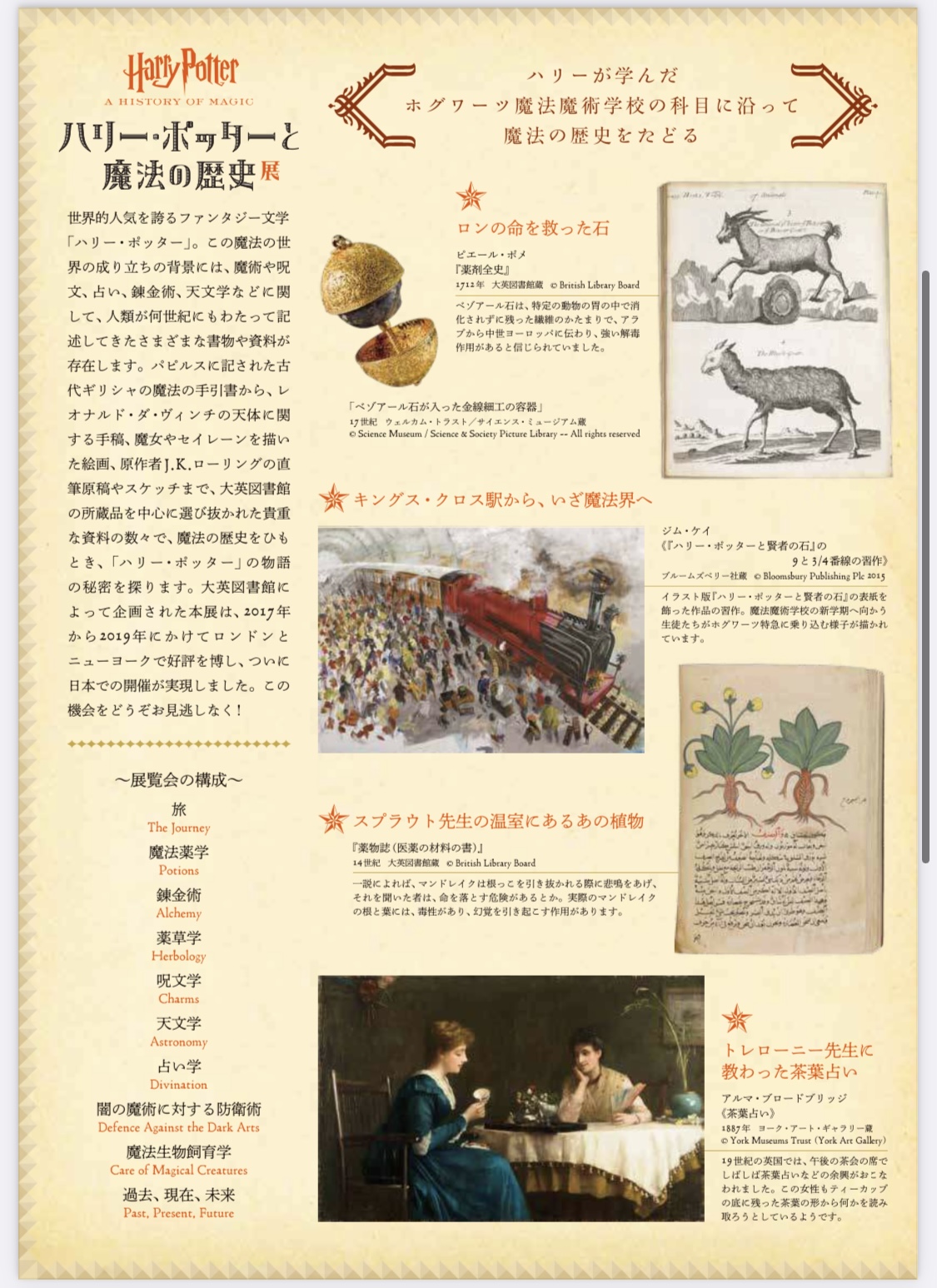 ハリー ポッターと魔法の歴史 東京ステーションギャラリー 一般社団法人 志乃書画協会